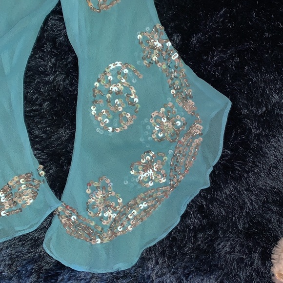 Sequinned chiffon blouse - Picture 4 of 5